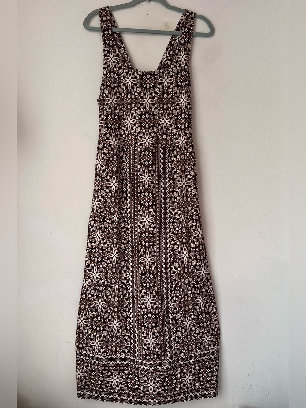 NWT J. Jill Kona ST Geometric Cross-Back Knit Midi Dress SZ LP - Picture 4 of 11
